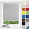 Plissee ohne Bohren Verdunkelung 100 x 210 cm Kleben ohne Bohren zum Fensterrahmen Jalousie Easyfix Faltrollo, inkl Befestigungsmaterial, für Wohnzimmer Fenster&Tür, Hellgrau