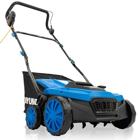 Hyundai 14” / 36cm 2 - in - 1 1600W Electric Lawn Scarifier and Aerator with 45L Collection Bag - 3 Year Warranty