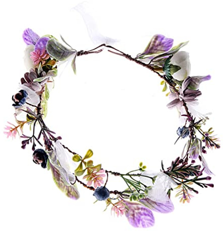 Healeved Diadema De Flores Cabello Guirnalda Floral Para Novia Adorno Para Cabeza Tocado De Flores Para Boda