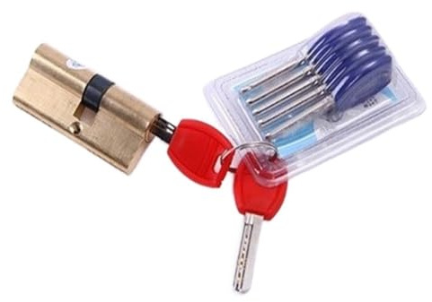 Zpengtai Bombin Cerradura Cilindro De Puerta, Llave AB, Cerradura De Puerta De Latón De Entrada Antirrobo, Núcleo Extendido Cerradura Antibumping(90(32.5-57.5))