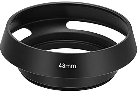 Generic Universalkamera Motljusskydd i Aluminiumlegering Solskyddsskydd för Förbättrad Bildkvalitet, 39 Mm/43 Mm/52/58 Motljusskydd för DSLR-kameror (43)