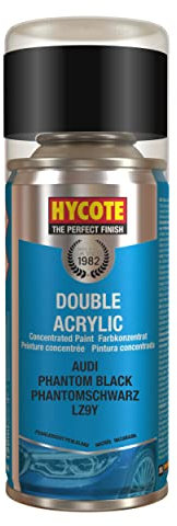 Hycote Double Acrylic Aerosol Car Spray Paint, Audi - Phantom Black, 150 ml