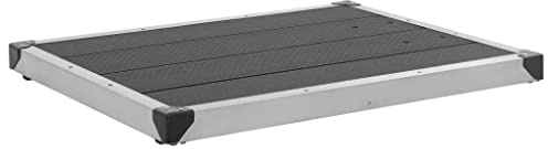 vidaXL Outdoor Shower Tray WPC Stainless Steel 80x62 cm Grey