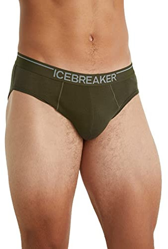 icebreaker Herren Merino Wolle Anatomica Unterhose - 175 Ultraleichtes Material - Loden, S