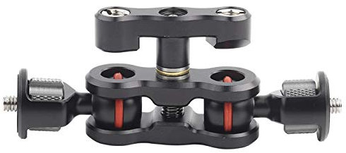 Viper Magic Arm, brazo de cabeza de bola doble Brazo articulado mágico de rotación de 360 ​​grados, Soporte de bola Magic Arm para monitor LCD / monitor DV / grabadoras de audio con luces LED, DSLR