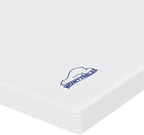 WOWTTRELAX Dual-Layer 2 Inch Memory Foam Mattress Topper Double Bed, Orthopedic Bed Topper with Breathable Washable Cover, Cooling soft for Back Pain (135x190x5cm)