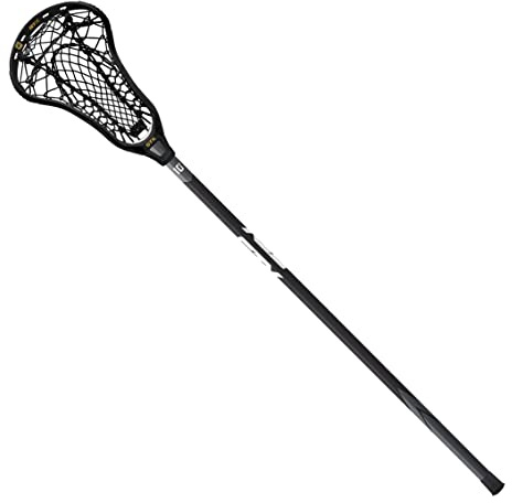 STX Lacrosse Fortress 700 Complete Women's Stick w/Crux Mesh 2.0 Pocket, Black