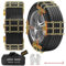 TOFFCAEA 8 Stück Universal Schneeketten, Metall Auto Schneeketten Winter Auto Zubehör, Snow Chain für LKW