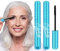 Wimperntusche für ältere Frauen über 60 mit dünner werdenden Wimpern, Wischfeste, Langanhaltende, Wasserfester, Volumengebende Wimperntusche, Schwarze Hypoallergene Wimperntusche Makeup (2Pcs)