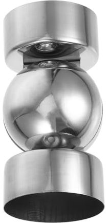 Homoyoyo Accessoires D'escalier Capuchons D'extrémité De Rail D'élingue Supports De Main Courante Embouts De Rampe D'escalier Rampe D'escalier Extérieure Silver Acier Inoxydable