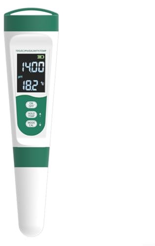 SMZhomeone Digital PH Meter Water Tester Pen Type Salt Temperature Tester With 0-14 PH Measurement Range For Pools Aquariums Drinking Water RO Systems