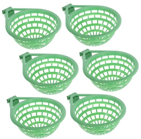 Milisten 6pièces Petits Nids pour Pinsons Plastique Matériel Élevage Oiseaux Nichoir pour Perruches Ondulées et Calopsittes