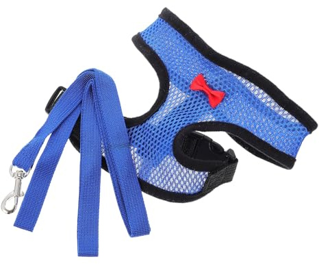 WEKADRIN Harnais Poulet Respirant Laisse Réglable et Ceinture Confortable, Adapté pour Promenade Extérieure de Canards et Autres Volailles Couleur Aléatoire