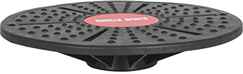 GORILLA SPORTS® Balance Board - Durchmesser 40cm, bis 110kg Belastbar, Kunststoff - Therapiekreisel Wackelbrett, Gleichgewichtstrainer, Balance-Board, Physiotherapie, Stärkung Tiefenmuskulatur