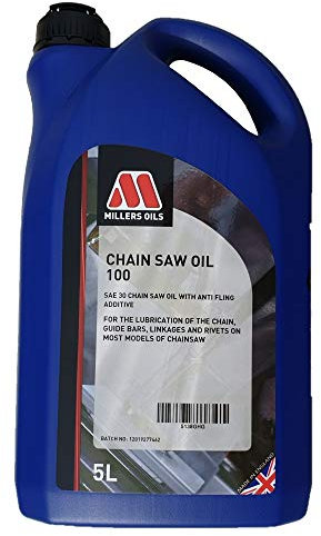 Millers Oils 100 SAE 30 Huile pour chaîne de tronçonneuse 5 l