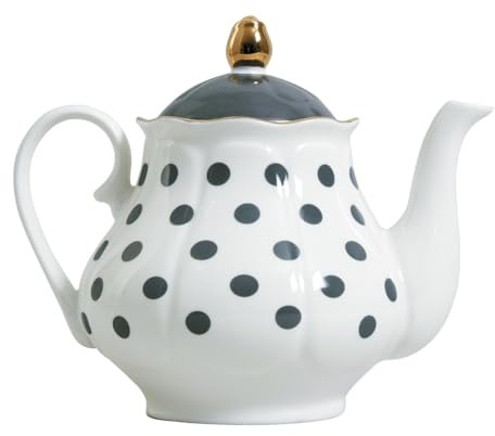 Tetera Madame de Récamier lunares grises