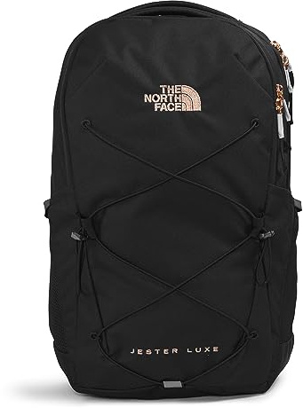 THE NORTH FACE Women's Jester Luxe, Tnf Black/Burnt Coral Metallic, One Size, Classic