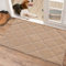 COSY HOMEER Fussmatte Innen 50 x 80 cm, Schmutzfangmatte Waschbar 1,5 cm Dicke, Eingangsteppich Sauberlaufmatte Hundeteppich Maschinenwaschbar für Flur, Küche, Hintertür, Beige