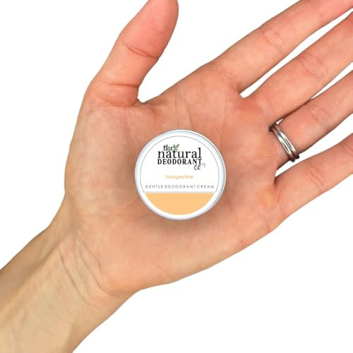 The Natural Deodorant Co. Mini/Sample Size 10g, Tangerine Gentle Deo Cream, Lasts 10 Days, All Day Protection