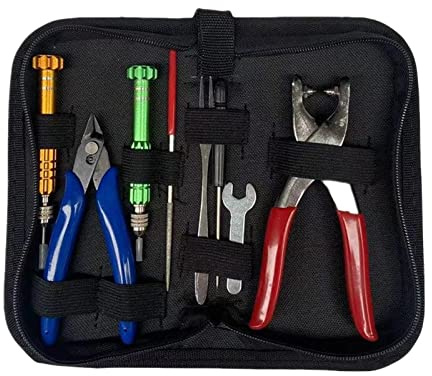 KQFCAZRE Starting Stringing Clamp Tool Kit, 8-Piece Steel Set for Tennis, Badminton, and Squash Racquet Restringing