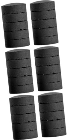 HEMOTON 3 Set Carbone da Campeggio Carbone di Legna Portatile Carbone per Stufa All'aperto Tavolette di Carbone Bricchetti di Carbone Nero di Legno 10 Pezzi * 3