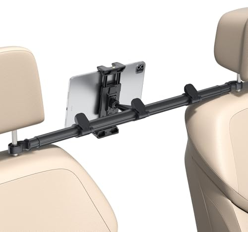 OHLPRO Tablet Halterung Auto Kopfstütze, Ausziehbar Tablet Kopfstützenhalter Mitte KFZ iPad Halter Rücksitz Kompatibel mit 5-13 Zoll iPad Pro Mini Air Galaxy Tab S9 Kindle Switch