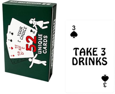 BUBEFSKD Gioco di Carte di Bere Sfide Per Le Coppie Usa Carte Di Intrattenimento Partito Interattivo Per Giocare A Carte Per Coppie Sociali Data Night