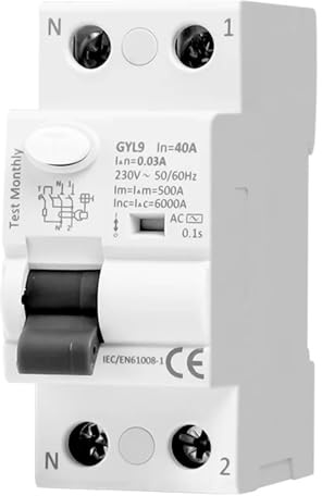 Diferencial Rearme Automático, 2P 40A Interruptor Diferencial Electromagnético Tipo a ELCB RCD RCCB Interruptor magnetotérmico diferencial