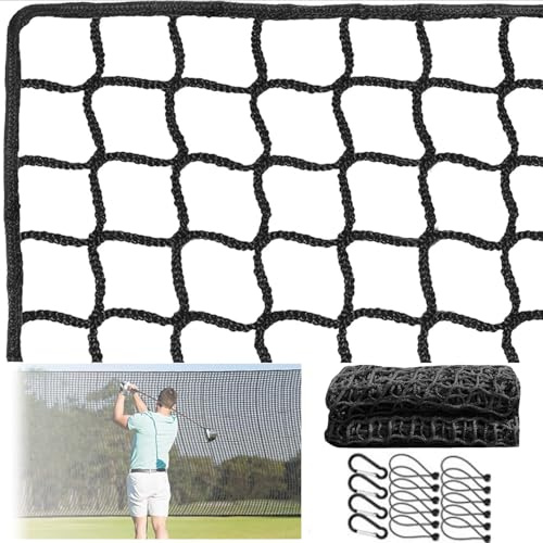 Red Porteria,5x3m Red De Poliéster para Práctica De Golf De 3X 3 Cm,Red De Polietileno De Alta Densidad Anudada De 3 Mm,para Golf,Béisbol,Hockey,Etc.,con Hebilla De Seguridad y Cable Elástico