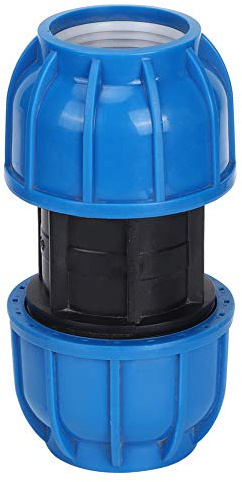 RASTKY Connettore per Tubi Adattatore Dritto in PE di Alta qualità per Raccordi per Tubi dell'Acqua in PPR, PE, PVC da 63 Mm a 63 Mm per Uso Residenziale