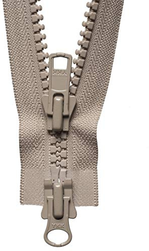YKK Cremallera Deslizante de Dos vías, Metal, No. 573 Cervatillo, 71 cm Length