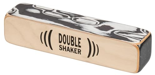 Schlagwerk SK40 Double Shaker - Professioneller Percussion Shaker aus Holz, Multi-Klangkörper für kräftigen und vielseitigen Sound - Rhythmus für Einsteiger und Profis - Made in Germany