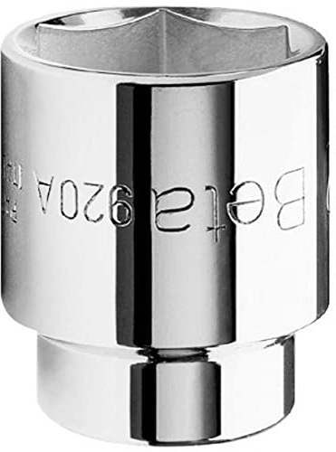 Beta 920A 27 - Chiavi a bussola con attacco quadro femmina 1/2 bocca esagonale, cromate