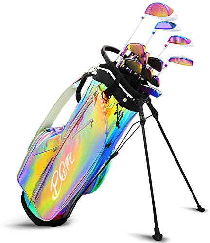Golf Stand Bag Golf Cart Bag, with 13 Way Organizer Divider Top, Lightweight Cart Golf Bag for Men & Women with Cooler Pocket Handles and Rain Cover, Colorful, high-Capacity Ball Bags.
