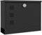 HOMCOM Briefkasten mit Zeitungsfach, Postkasten aus Metall mit 2 Schlüssel, Wandbriefkasten mit Sichtfenster, Wasserabweisend, 36,5 x 11,5 x 29 cm, Schwarz