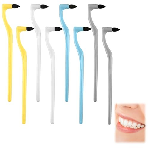 8 Pezzi Rimozione Tartaro Denti, Smacchiatore Denti Professionale, Tooth Stain Eraser, Rimuovi Macchie Da Tè, Caffè, Tabacco, Strumenti Igiene Dentale, Bianco, Blu, Grigio, Giallo