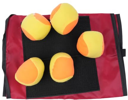 Sarini 6-teiliges Dodgeball-Tag-Klebewesten-Set für Jungen und Mädchen, Outdoor-Pitching-Spiel, rote Weste, klebriges Trikot, interaktives Indoor- und Outdoor-Spiel, Wurfspiel