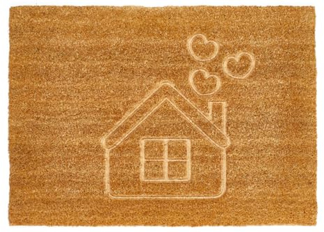 andiamo Fußmatte Kokos Dream - für Innen & Überdachten Außenbereich – Kokos Fußabtreter Schmutzfangmatte Haustierfreundlich mit rutschhemmender Beschichtung – 40 x 60 cm, Natur