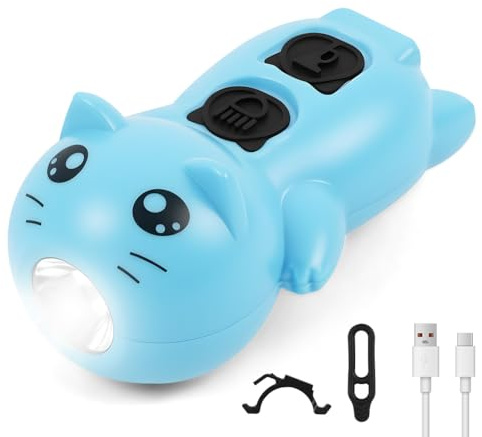 vsshe Lumières de Trottinette pour Enfants, 3 Modes d'Éclairage Étanche Lumière d'Avertissement LED, Sécurité Poussette pour Trottinette, Bâton de Randonnée ou Bicyclette