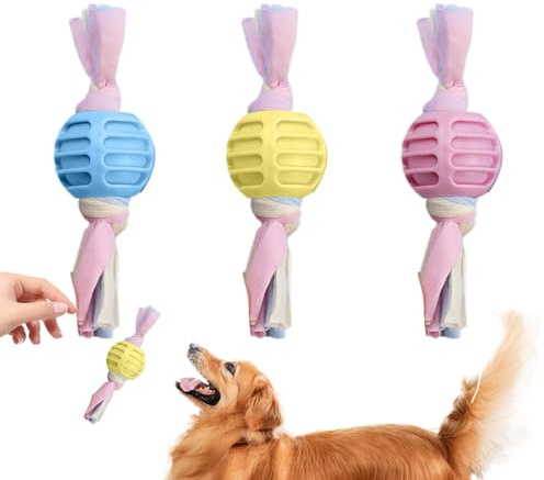 Hundtuggleksaker för valpar,Tuggleksak för valp | 3 st valpstickor | hundtugg | Interaktiv valpbitring, hundtandrengöringsleksak träning och rengöring av tänder