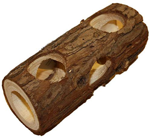 HAPPYPET Nature First Adventure Tunnel Small Natural Wood Small Animals | Natural wood tunnel for small animals – keeps rabbits & guinea pigs active, available in small and large