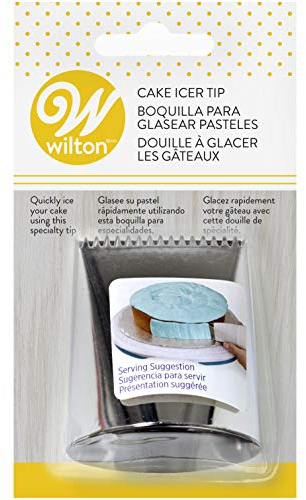 Wilton Spritztülle #789 RVS für Spritzbeutel - Tortendeko Dekorationswerkzeuge DIY Backzubehör Gebäck Torten Kuchen Muffins Churros Wiederverwendbar Spülmaschinen Geeignet - #789 Cake Icer Tip