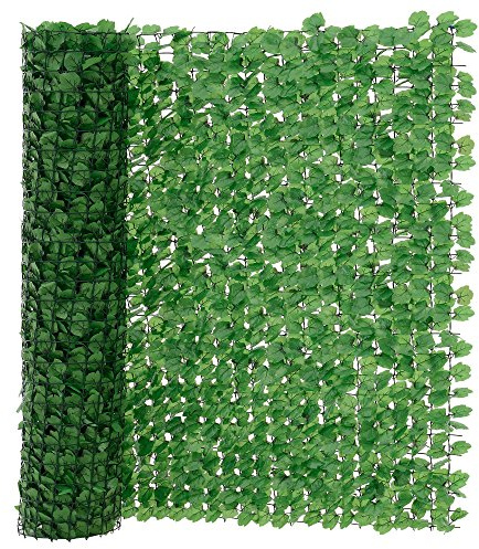 [neu.Haus] Blätterzaun (150 x 300 cm) Sichtschutz/Balkon Umspannung/PVC Sichtschutz