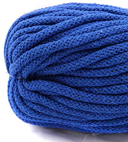nts Nähtechnik 6mm 50m Baumwollkordel Kordel Seil in vielen Farben (blau)