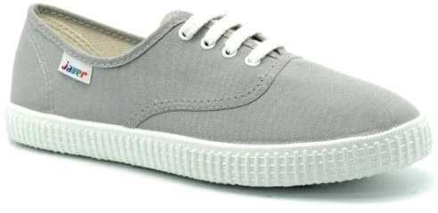 javer 60-1 - Zapatillas Lona Ingles Mujer Color: Gris Talla: 39