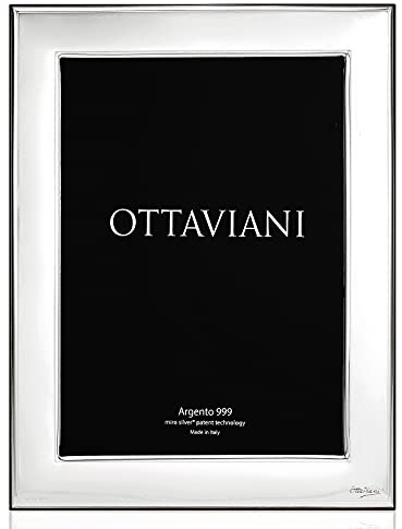 Ottaviani Portafoto fascia stretta della Collezione Specchio in Miro Silver cm 18x24