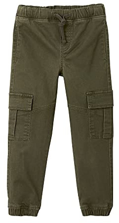 VERTBAUDET Pantalon garçon Battle Facile à Enfiler Kaki foncé 12A