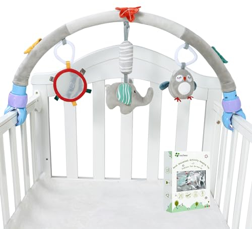 vocheer Reisebogen Stubenwagen, ideal für Kinderbetten, Kinderwagen, Zubehör und Wippen, Aktivität stimuliert die Sinne und motorischen Fähigkeiten des Babys, für Mädchen und Jungen, 0–12 Monate,