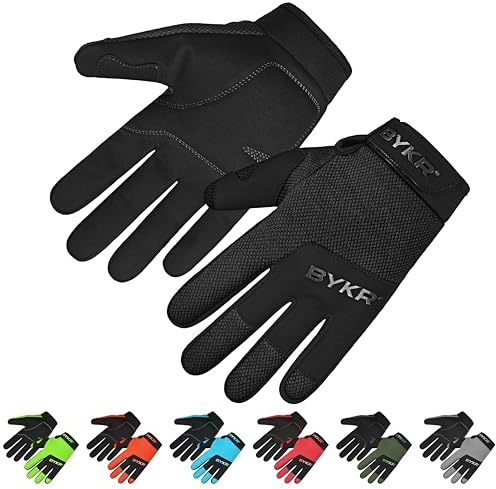 BYKR Guantes de motocicleta para hombres y mujeres, protección táctica para motocross, BMX, MX, motocross y ATV, guantes de equitación para todo tipo de clima, para deportes de motocicleta, ciclismo,