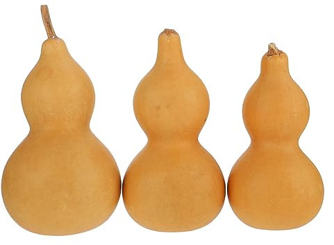 RORPOIR 3 Pièces Décoration Gourde Naturelle Ornement Chinois sans Tête De Dragon Art Calebasse pour Maison Bureau Stable Et Légère Symbole De Prospérité